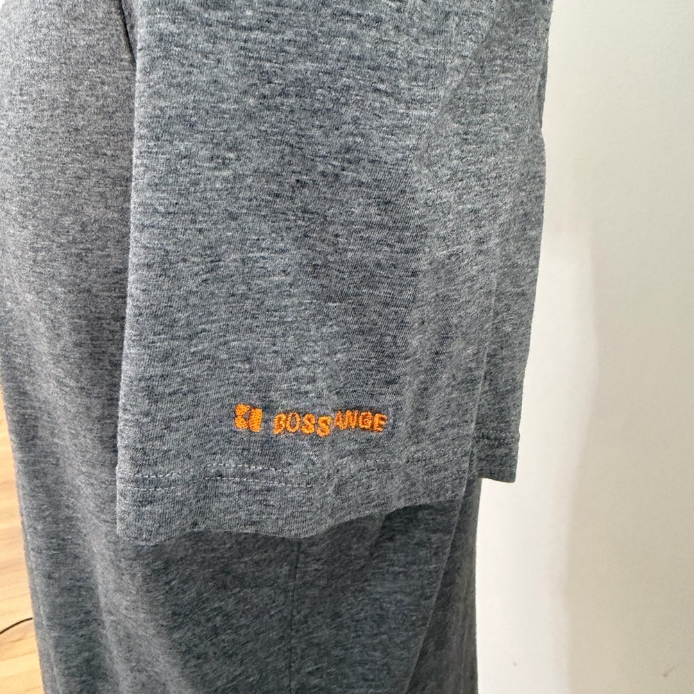 BOSS ORANGE Charcoal V-Neck T-Shirt - Picture 2 of 4